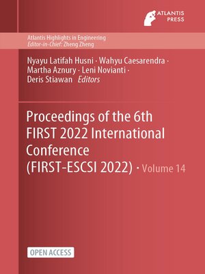 cover image of Proceedings of the 6th FIRST 2022 International Conference (FIRST-ESCSI 2022)